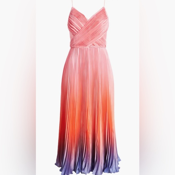 Hutch Fiji Plissé Faux Wrap Fit & Flare Dress - Picture 6 of 7